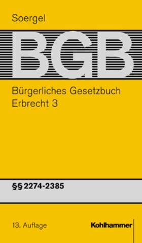 Soergel / Damrau / Siebert | Bürgerliches Gesetzbuch mit Einführungsgesetz und Nebengesetzen (BGB) | Buch | 978-3-17-015814-6 | sack.de