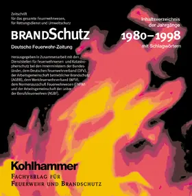  BRANDSchutz 1980-1998 auf CD-ROM | Sonstiges |  Sack Fachmedien