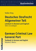 Krey |  Deutsches Strafrecht Allgemeiner Teil, Lehrbuch in Deutsch und Englisch, Teil 1 | Buch |  Sack Fachmedien