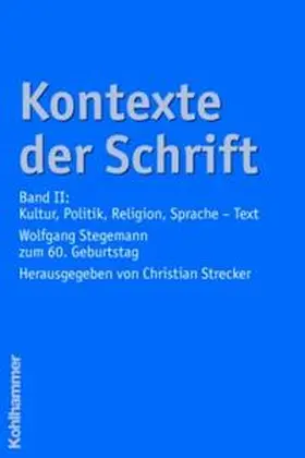 Strecker |  Kontexte der Schrift | Buch |  Sack Fachmedien