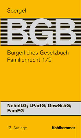 Soergel / Ahrens / Gietl | Bürgerliches Gesetzbuch mit Einführungsgesetz und Nebengesetzen | Buch | 978-3-17-020948-0 | sack.de
