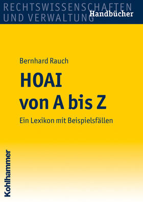 Rauch | HOAI von A bis Z | Buch | 978-3-17-021289-3 | sack.de