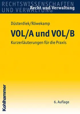 Düsterdiek / Röwekamp |  VOL/A und VOL/B | Buch |  Sack Fachmedien