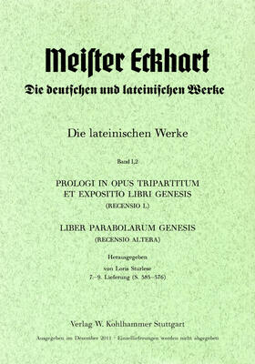Sturlese / Zimmermann | Meister Eckhart. Lateinische Werke | Buch | 978-3-17-022343-1 | sack.de