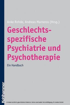 Rohde / Marneros | Geschlechtsspezifische Psychiatrie und Psychotherapie | E-Book | sack.de