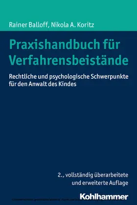 Balloff / Koritz | Praxishandbuch für Verfahrensbeistände | E-Book | sack.de