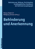 Dederich / Jantzen |  Behinderung und Anerkennung | eBook | Sack Fachmedien