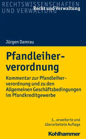 Damrau |  Pfandleiherverordnung | eBook | Sack Fachmedien