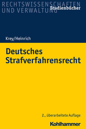 Krey / Heinrich | Deutsches Strafverfahrensrecht | Buch | 978-3-17-029872-9 | sack.de