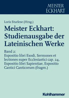 Sturlese |  Meister Eckhart: Studienausgabe der Lateinischen Werke | eBook | Sack Fachmedien