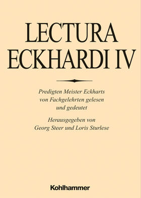 Steer / Sturlese |  Lectura Eckhardi IV | Buch |  Sack Fachmedien