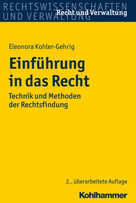 Kohler-Gehrig | Einführung in das Recht | E-Book | sack.de