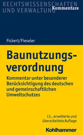 Fickert / Fieseler | Baunutzungsverordnung | Buch | 978-3-17-035062-5 | www.sack.de