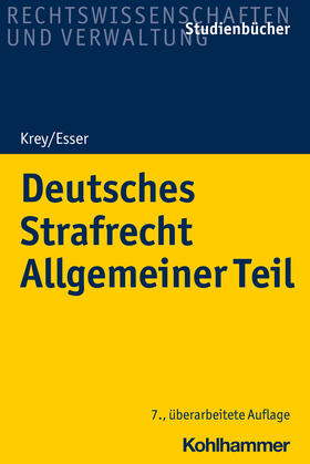 Esser |  Deutsches Strafrecht Allgemeiner Teil | Buch |  Sack Fachmedien