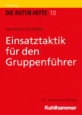 Schröder |  Einsatztaktik für den Gruppenführer | Buch |  Sack Fachmedien
