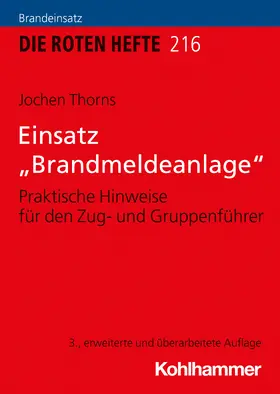 Thorns | Einsatz "Brandmeldeanlage" | Buch | 978-3-17-040605-6 | sack.de