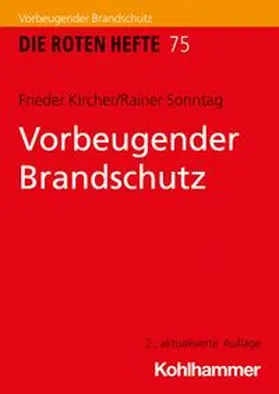 Kircher / Sonntag | Vorbeugender Brandschutz | E-Book | www.sack.de