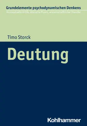 Storck | Deutung | Buch | 978-3-17-041210-1 | www.sack.de