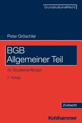 Gröschler | BGB Allgemeiner Teil | E-Book | www.sack.de
