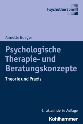 Boeger |  Psychologische Therapie- und Beratungskonzepte | Buch |  Sack Fachmedien