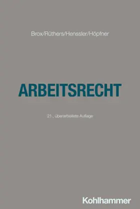 Brox / Rüthers / Henssler | Arbeitsrecht | E-Book | sack.de