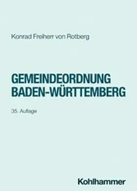Freiherr von Rotberg | Gemeindeordnung Baden-Württemberg | E-Book | www.sack.de