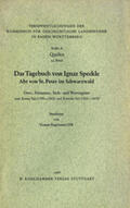  Das Tagebuch von Ignaz Speckle, Abt von St. Peter im Schwarzwald | Buch |  Sack Fachmedien