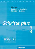Hilpert / Orth-Chambah / Niebisch |  Schritte plus 3 + 4. Glossar Deutsch-Spanisch - Glosario Alemán-Español | Buch |  Sack Fachmedien