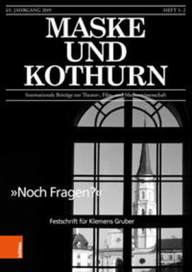 Beckmann / Krems |  Maske und Kothurn 2019 Jg. 65, Heft 1-2 | Buch |  Sack Fachmedien