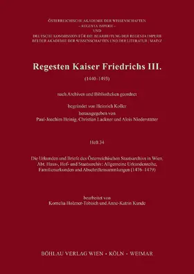  Regesten Kaiser Friedrichs III. | Buch |  Sack Fachmedien