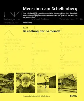 Goop |  Menschen am Schellenberg : eine volkskundliche, sozialgeschichtliche Dokumentation einer Gemeinde im Fürstentum Liechtenstein während der Zeit von 1800 bis zur Mitte des 20. Jahrhunderts | Buch |  Sack Fachmedien
