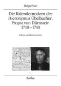 Penz / Merta / Sommerlechner |  Kalendernotizen des Hieronymus Übelbacher, Propst | Buch |  Sack Fachmedien