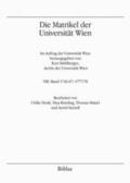 Mühlberger |  Die Matrikel der Universität Wien | Buch |  Sack Fachmedien