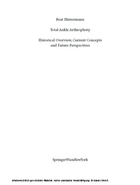 Hintermann | Total Ankle Arthroplasty | E-Book | www.sack.de