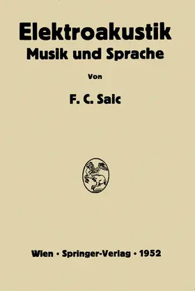Saic | Elektroakustik | Buch | 978-3-211-80276-2 | www.sack.de