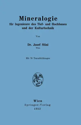 Stini |  Mineralogie | Buch |  Sack Fachmedien