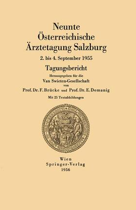 Domanig / Brücke | Neunte Österreichische Ärztetagung Salzburg | Buch | 978-3-211-80419-3 | sack.de