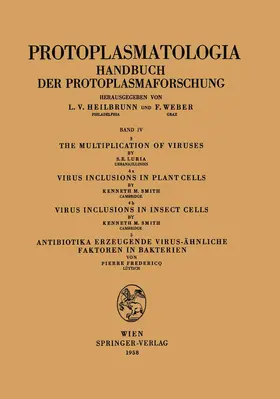 Luria / Smith / Fredericq |  The Multiplication of Viruses / Virus Inclusions in Plant Cells / Virus Inclusions in Insect Cells / Antibiotika Erzeugende Virus-ähnliche Faktoren in Bakterien | Buch |  Sack Fachmedien