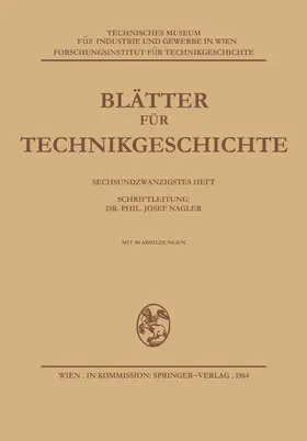 Nagler |  Blätter für Technikgeschichte | Buch |  Sack Fachmedien