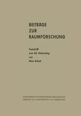 Beiträge zur Raumforschung | Buch | 978-3-211-80696-8 | www.sack.de