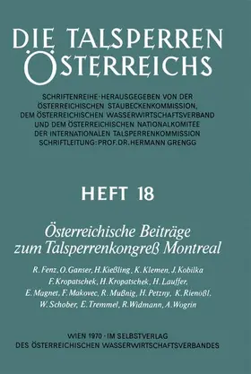  Österreichische Beiträge zum Talsperrenkongreß Montreal | Buch |  Sack Fachmedien