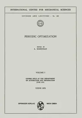 Marzollo |  Periodic Optimization | Buch |  Sack Fachmedien