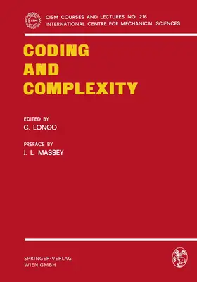 Longo |  Coding and Complexity | Buch |  Sack Fachmedien