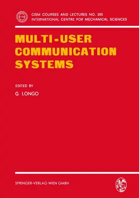 Longo |  Multi-User Communication Systems | Buch |  Sack Fachmedien