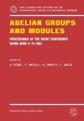 Göbel / Salce / Metelli |  Abelian Groups and Modules | Buch |  Sack Fachmedien