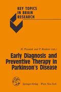Riederer / Przuntek |  Early Diagnosis and Preventive Therapy in Parkinson¿s Disease | Buch |  Sack Fachmedien