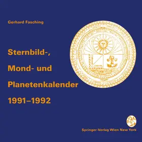 Fasching |  Sternbild-, Mond- und Planetenkalender 1991-1992 | Buch |  Sack Fachmedien