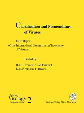 Francki / Brown / Fauquet |  Classification and Nomenclature of Viruses | Buch |  Sack Fachmedien