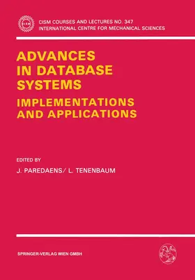 Tenenbaum / Paredaens |  Advances in Database Systems | Buch |  Sack Fachmedien
