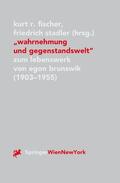 Stadler / Fischer |  "Wahrnehmung und Gegenstandswelt" | Buch |  Sack Fachmedien
